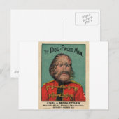 De hond zag Man onder ogen Briefkaart (Voorkant / Achterkant)