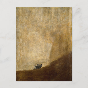 De hond (zwarte schilderijen) van Francisco Goya 1 Briefkaart