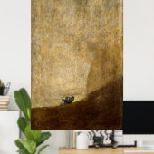 De hond (zwarte schilderijen) van Francisco Goya 1 Poster (Thuiskantoor)