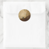 De hond (zwarte schilderijen) van Francisco Goya 1 Ronde Sticker (Tas)