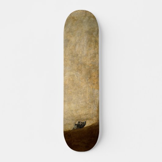 De hond (zwarte schilderijen) van Francisco Goya 1 Skateboard (Voorkant)
