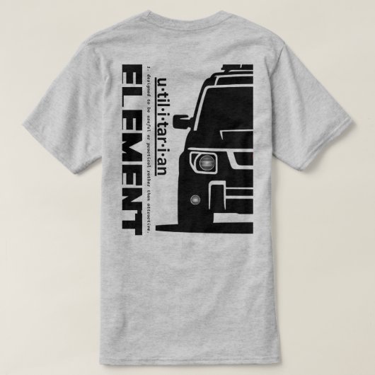 De Honda Element T-shirt (Design achterkant)