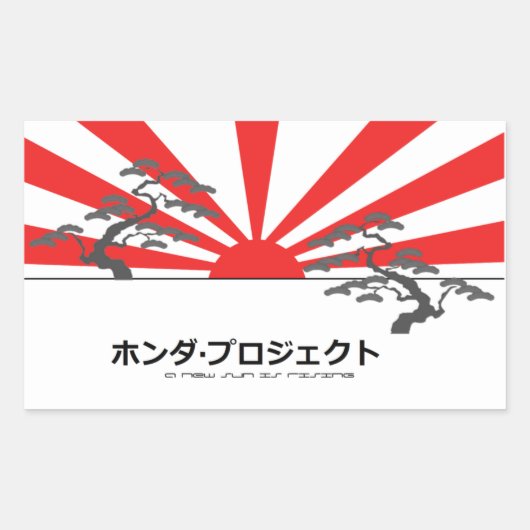 De Honda Project sticker (Voorkant)