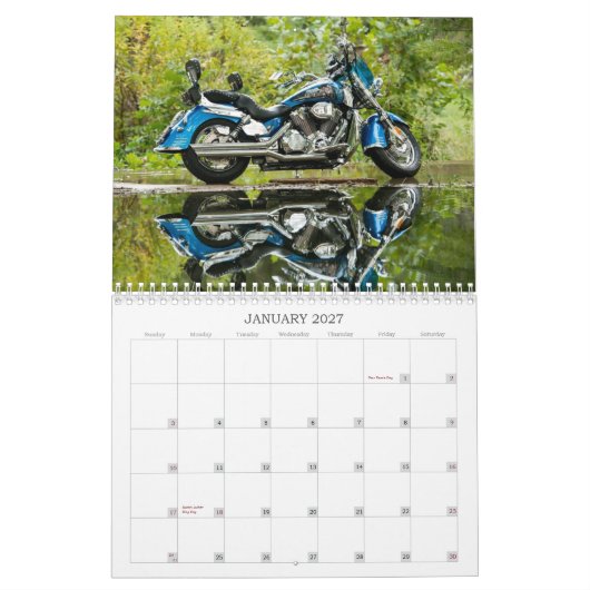 De Honda VTX 2014 Agenda #1 Kalender (Jan 2027)