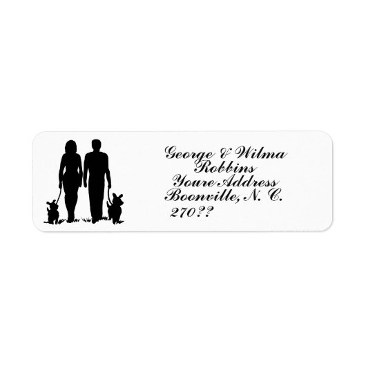 DE HONDEN BEKIJKEN ETIKET (Voorkant)