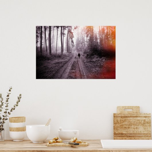 de honden lopen poster (Keuken)