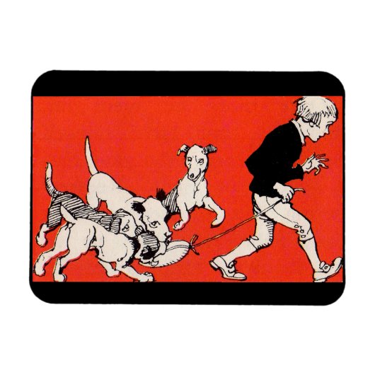 de honden uitlaten magneet (Horizontaal)