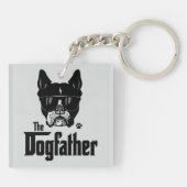 De Honden Vader en Honden Papa Sleutelhanger (Achterkant)
