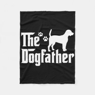De honden vader T-shirt Vaderdag Cadeau Vader Hond Fleece Deken