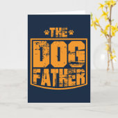 De Honden Vader Versleten Grafisch Kaart (Gele Bloem)