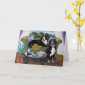 De Honden van de Berg van Bernese Kaart (Gele Bloem)