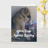 De Honden van de boerderij tegen Intimidatie - het Kaart (Gele Bloem)