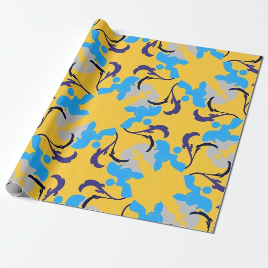 De Honden van de Poedel van het patroon Cadeaupapier (Uitgerold)