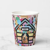 De honden verjaardag Party decoratie hond cup Papieren Bekers (Achterkant)