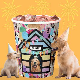 De honden verjaardag Party decoratie hond cup Papieren Bekers