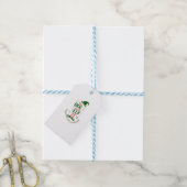 De Hondenmoeder Elf Kerst Grappige hondenliefhebbe Cadeaulabel (Met Touw)