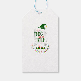 De Hondenmoeder Elf Kerst Grappige hondenliefhebbe Cadeaulabel