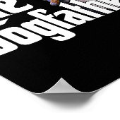 De hondenvader Franse Bulldog plezier hond eigenaa Poster (Hoek)