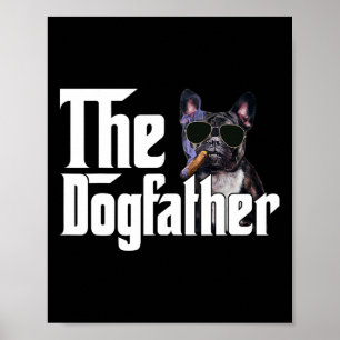 De hondenvader Franse Bulldog plezier hond eigenaa Poster