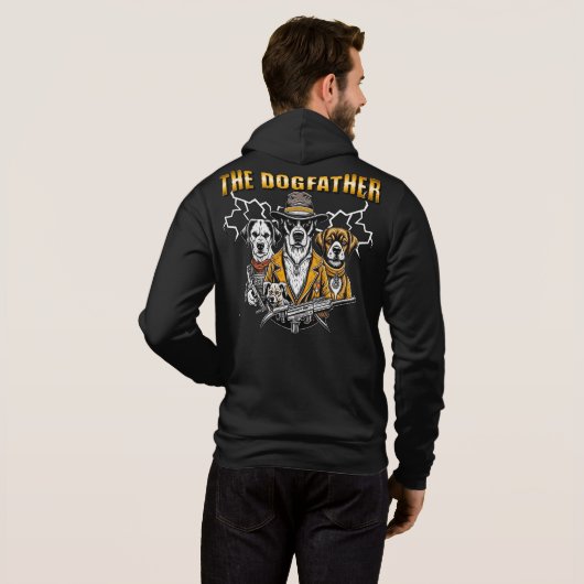 De hondenvader hoodie (Achterkant volledig)