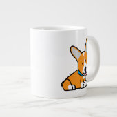 De hondpuppy van een hond gelukkige Pembroke Grote Koffiekop (Voorkant rechts)