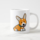 De hondpuppy van een hond gelukkige Pembroke Grote Koffiekop (Rechts)