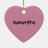 De hondpuppy van een hond gelukkige Pembroke Keramisch Ornament (Achterkant)