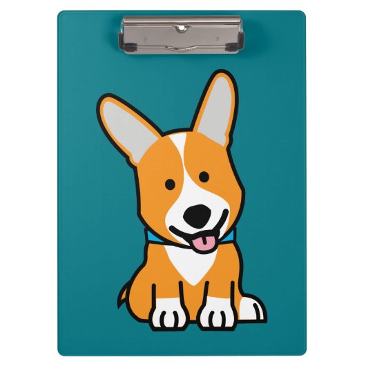 De hondpuppy van een hond gelukkige Pembroke Klembord (Voorkant)