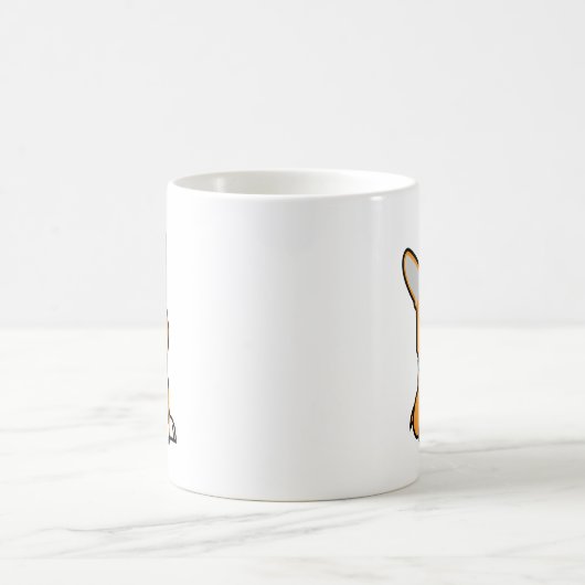 De hondpuppy van een hond gelukkige Pembroke Magische Mok (Center)