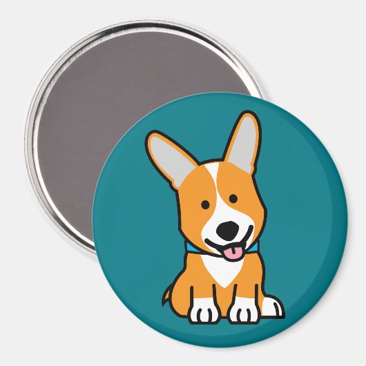 De hondpuppy van een hond gelukkige Pembroke Magneet (Voorkant / Achterkant)