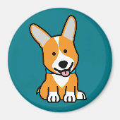 De hondpuppy van een hond gelukkige Pembroke Magneet (Voorkant)