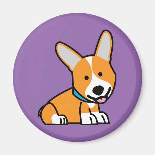 De hondpuppy van een hond gelukkige Pembroke Magneet (Voorkant)