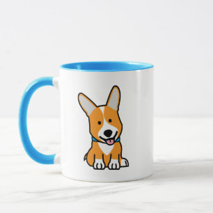 De hondpuppy van een hond gelukkige Pembroke Mok