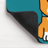 De hondpuppy van een hond gelukkige Pembroke Muismat (Hoek)