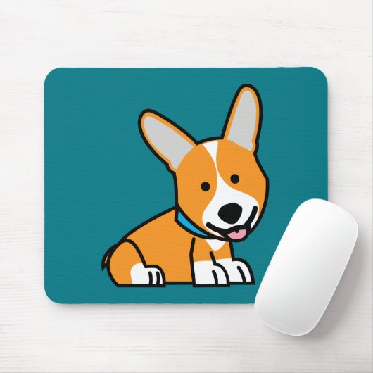 De hondpuppy van een hond gelukkige Pembroke Muismat (Met muis)