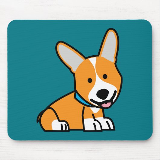 De hondpuppy van een hond gelukkige Pembroke Muismat (Voorkant)