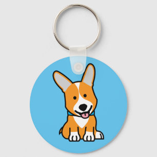 De hondpuppy van een hond gelukkige Pembroke Sleutelhanger