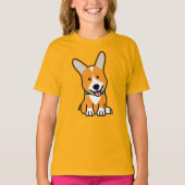 De hondpuppy van een hond gelukkige Pembroke T-shirt (Voorkant)