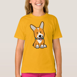De hondpuppy van een hond gelukkige Pembroke T-shirt