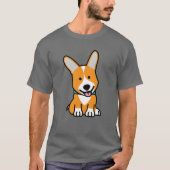De hondpuppy van een hond gelukkige Pembroke T-shirt (Voorkant)