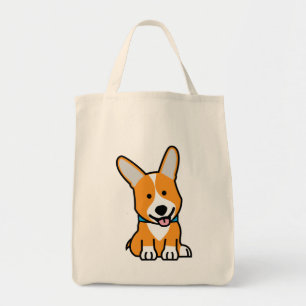 De hondpuppy van een hond gelukkige Pembroke Tote Bag