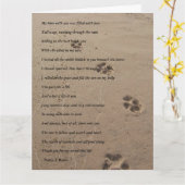 De honds Kaart van de Sympathie (Gele Bloem)