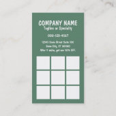 de hondtrouwelaar lopen klantenkaartje (Achterkant)