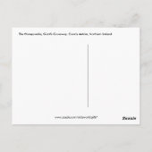 De Honeycombs, Giant's Causeway, County Antrim Briefkaart (Achterkant)