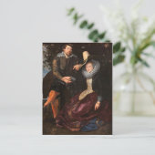 De Honeysuckle Bower van Peter Paul Rubens Postcar Briefkaart (Staand voorkant)