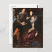 De Honeysuckle Bower van Peter Paul Rubens Postcar Briefkaart (Voorkant / Achterkant)