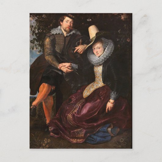 De Honeysuckle Bower van Peter Paul Rubens Postcar Briefkaart (Voorkant)