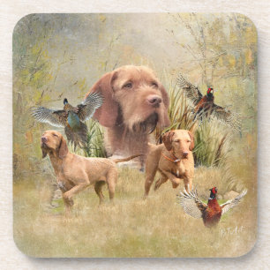 De Hongaarse Wirehaired Vizsla Bier Onderzetter