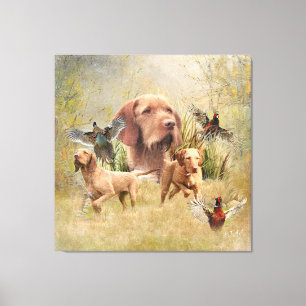 De Hongaarse Wirehaired Vizsla Canvas Afdruk