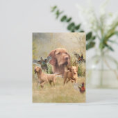 De Hongaarse Wirehaired Vizsla Feestdagenkaart (Staand voorkant)
